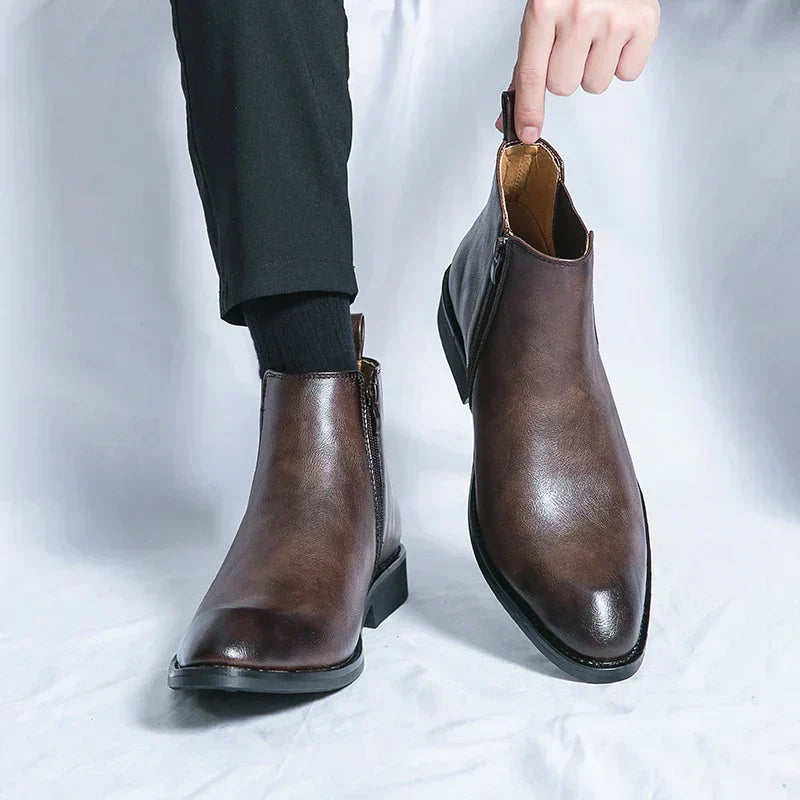Ace | Chelsea Boots with Zipper