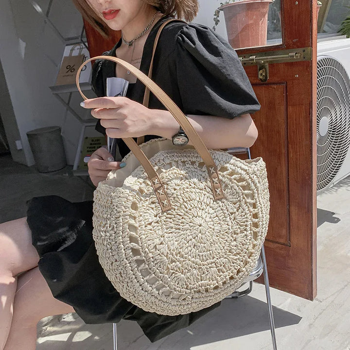 Mia | Multi-functional Straw Crossbody Bag