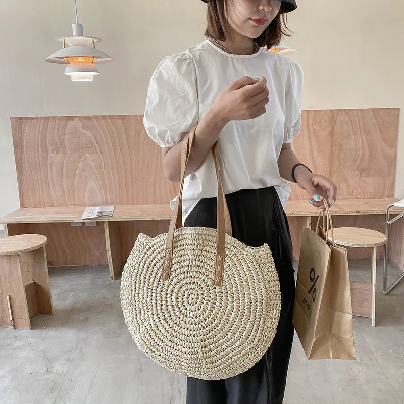 Mia | Multi-functional Straw Crossbody Bag